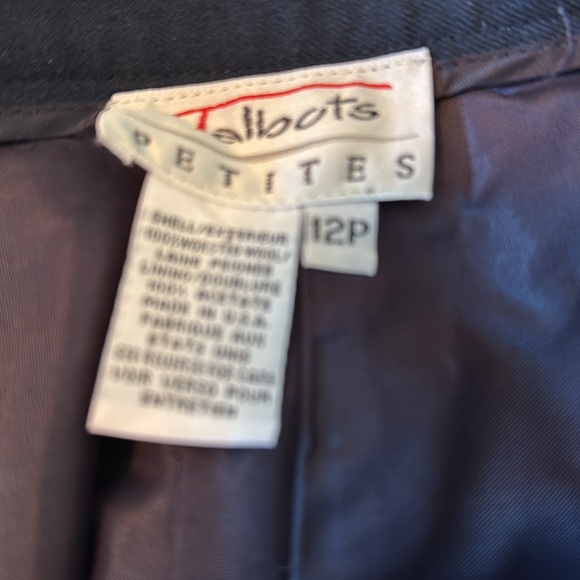 Talbots Navy Wool Slacks - Picture 4 of 4